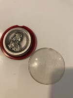 “Pro Patria et Libertate - Rákóczi" fém lemezérem műanyag tokjában..