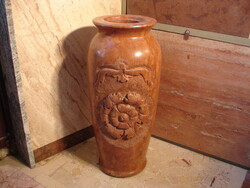 Faragott kőváza tardosi padlóváza márvány kő váza mészkő esernyőtartó