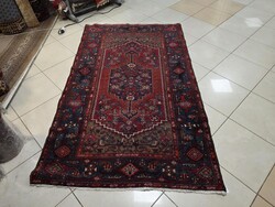 Vintage iráni hamadan 125x210 nomád kézi gyapjú perzsa szőnyeg FZ132