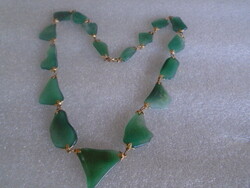 100 % természetes NEFRIT JADE női ásvány nyaklánc hölgyeknek