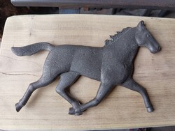 Wrought Iron Horse Statue Gate Fence Signboard Decoration, Weldable Steel!