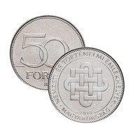 2015  Nemzeti emlékhelyek 50 Forint emlékérme érintésmentes MNB rolniból