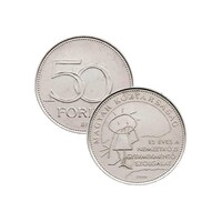 2005 15 éves a Nemzetközi Gyermekmentő Szolgálat 50 Forint emlékérme érintésmentes MNB rolniból