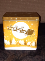 Zenélő doboz Mikulás szánjával