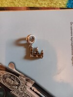 Eladó ezüst Pandora charm, Károly híd függő
