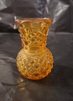 Small Yellow Glass Vase (Ivy, Snowdrop)