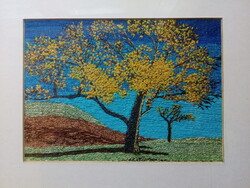 Hímzéssel készült falikép