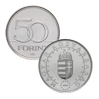 2004 Európai unió csatlakozás 50 Forint emlékérme érintésmentes MNB rolniból