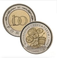 Minőségi érme: 2022 Pénzmúzeum megnyitása 100 Forint forgalmi emlékérme, MNB rolniból