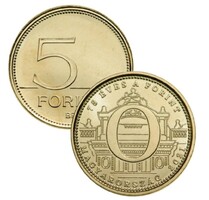 Minőségi érme: 2021 75 éves a forint 50 Forint forgalmi emlékérme O betű, MNB rolniból