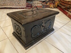 18.sz Barokk Láda - Céhláda rejtett fiókkal