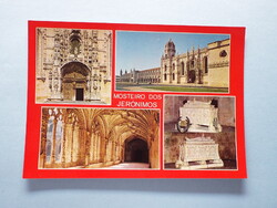 Képeslap (47) - Portugália - Lisszabon - Szent Jeromos-kolostor mozaik 1970-es évek