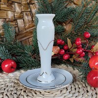 Zsolnay porcelán gyertyatartó