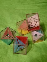 5 db ügyességi golyós játék az 1990-es évekből. Régi, retró játék