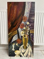 Csendélet  (jelzett, 88,5 x 42cm)
