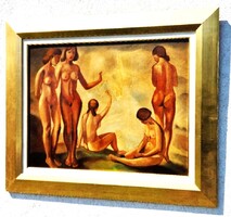 Schönberger A. szignós festmény,50x70-s olaj karton