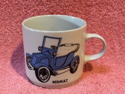 Régi autós porcelán bögre, Alföldi