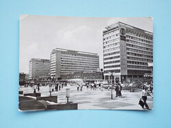 Képeslap (47) - Németország (NDK) - Drezda - Szállodasor a Prága utcában 1970-es évek
