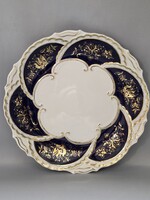 Zsolnay pillangó mintás, nagy süteményes, kínáló tál