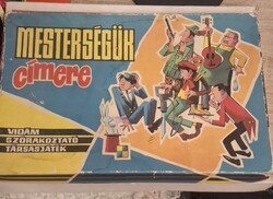 Mesterségünk címere -társasjáték az 1980-as évekből. Régi, retró társasjáték