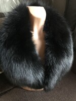 Valódi fekete szőrme gallér eladó!