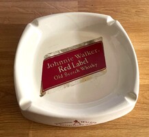 Régi vintage Johnnie Walker piros címkés angol kerámia hamutartó retro