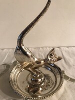 GYŰRŰTARTÓ - EZÜSTÖZÖTT - ANGOL - JELZETT  - 12 x 8 cm - TÖMÖR - HIBÁTLAN