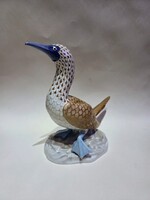 Herendi Limitált Kiadású Kéklábú Szula 90/150 | Dobozával, Eredetiségigazolással