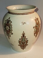 Drasche porcelán váza Pozsony Lilly iparművész egyedi art deco festésével