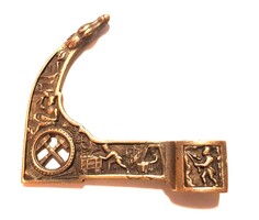 Bányász fokos bronz fej