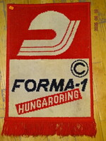 FORMA-1 HUNGARORING RETRO REKLÁM FALI SZŐNYEG TEXTIL KÁRPIT 1986 KÖRÜL