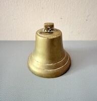 Vastag falú patinás réz csengő / 8 cm