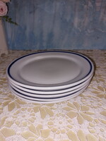 ﻿Zsolnay menzás kék csíkos, süteményes tányér, 18,5 cm