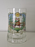 Erdész vadász ajándék jelzett BMF üveg korsó söröskorsó 14.5 cm