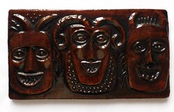 Pázmándi Antal kerámia falidísz - Busók