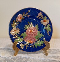 Antik Zsolnay fajansz családi pecsétes tányér - hibátlan!