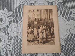 Antik réznyomat Nemzeti Dal