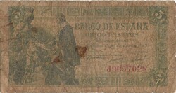 5 peseta 1945 Spanyolország 2.