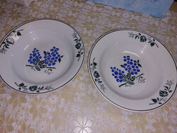 Fali tányér, szőlő mintával