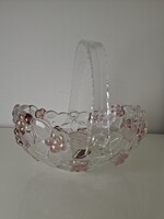 Hibátlan Walther Glas üveg kínáló tál füles gyümölcskínáló tál üveg kínáló tál