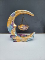 Misztikus "Hold Arc" Kerámia Párologtató – Márványos Máz (18 cm)