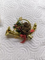 Retro karácsonfadísz, trombita  eladó!