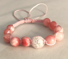 Perzsa Jade karkötő makramé fonásban