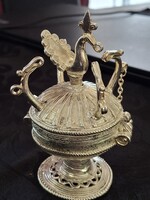 Ezüstözött, kakasfogós fűszertartó