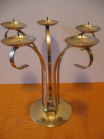 Ezüstözött 5 ágú gyertyatartó