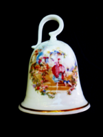 Zsánerjelenetes karácsonyi csengő