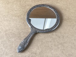 KÉZI TÜKÖR, DÍSZES FÉM KERETBEN