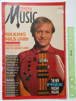 Mark King (Level 42) címlap | Making Music magazin 1986 április, 1 UK | Nils Lofgren, Marillion