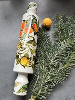 RITKA! Mesés vintage Portmeirion Botanic Garden porcelán nyújtófa, sodrófa citrusokkal