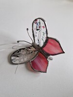 Tiffany technikával készült hibátlan pillangó mérete 7x7cm